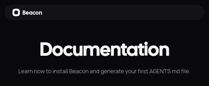 Beacon Documentation — Setup and Usage